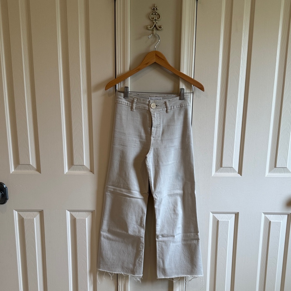 Zara Cream Wide-Leg Kids Jeans